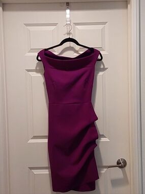 Gorgeous Chiara Boni Magneta Off Shoulder With Cutout  Dress with Cowl Neck